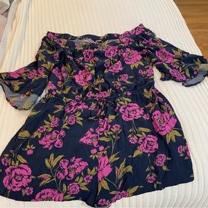 Express floral stretch romper
